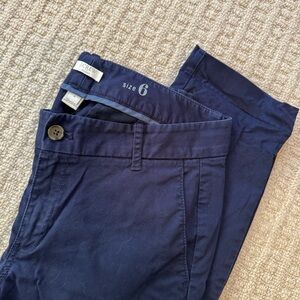 J. Crew Frankie women’s navy chino pants